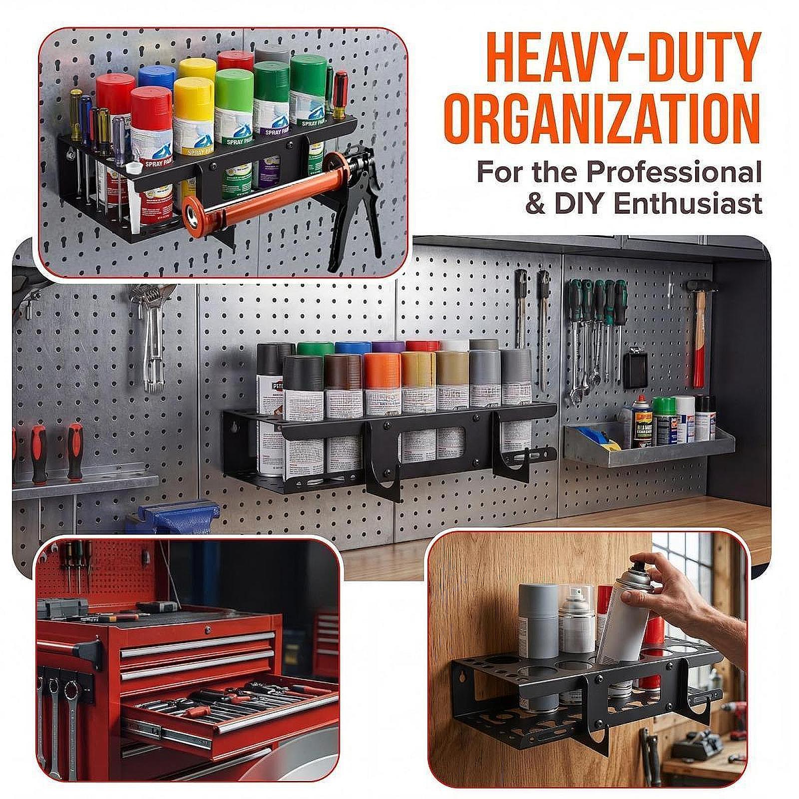 Workshop Tools Youtube - Caulk Tool Storage Rack Wall Mounted