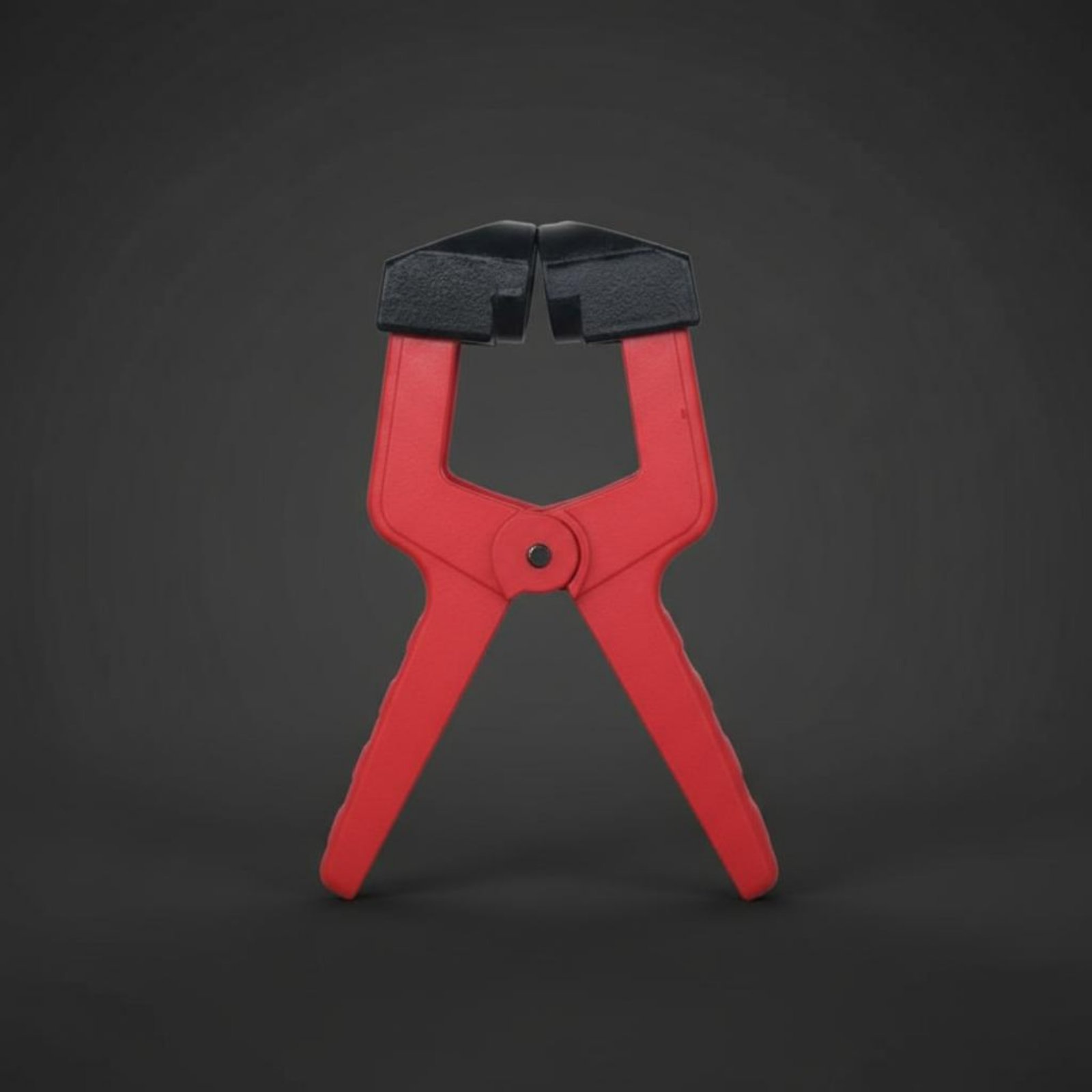 Hand Tools In Workshop - Triangular Clamp Clamp Red Color Plastic