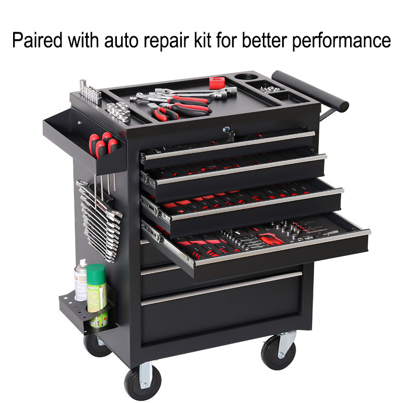Workshop Tools Trolley - 5 Drawer Storage Tool Box Trolley