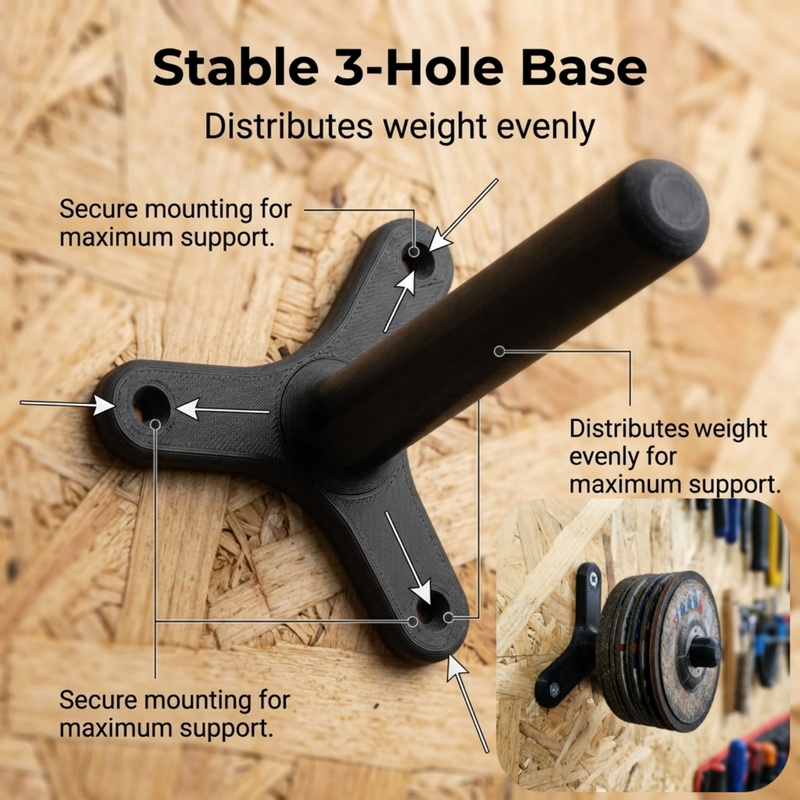 1Pcs Wall Mount Grinder Holder - Workshop Tools Rack recension och pris