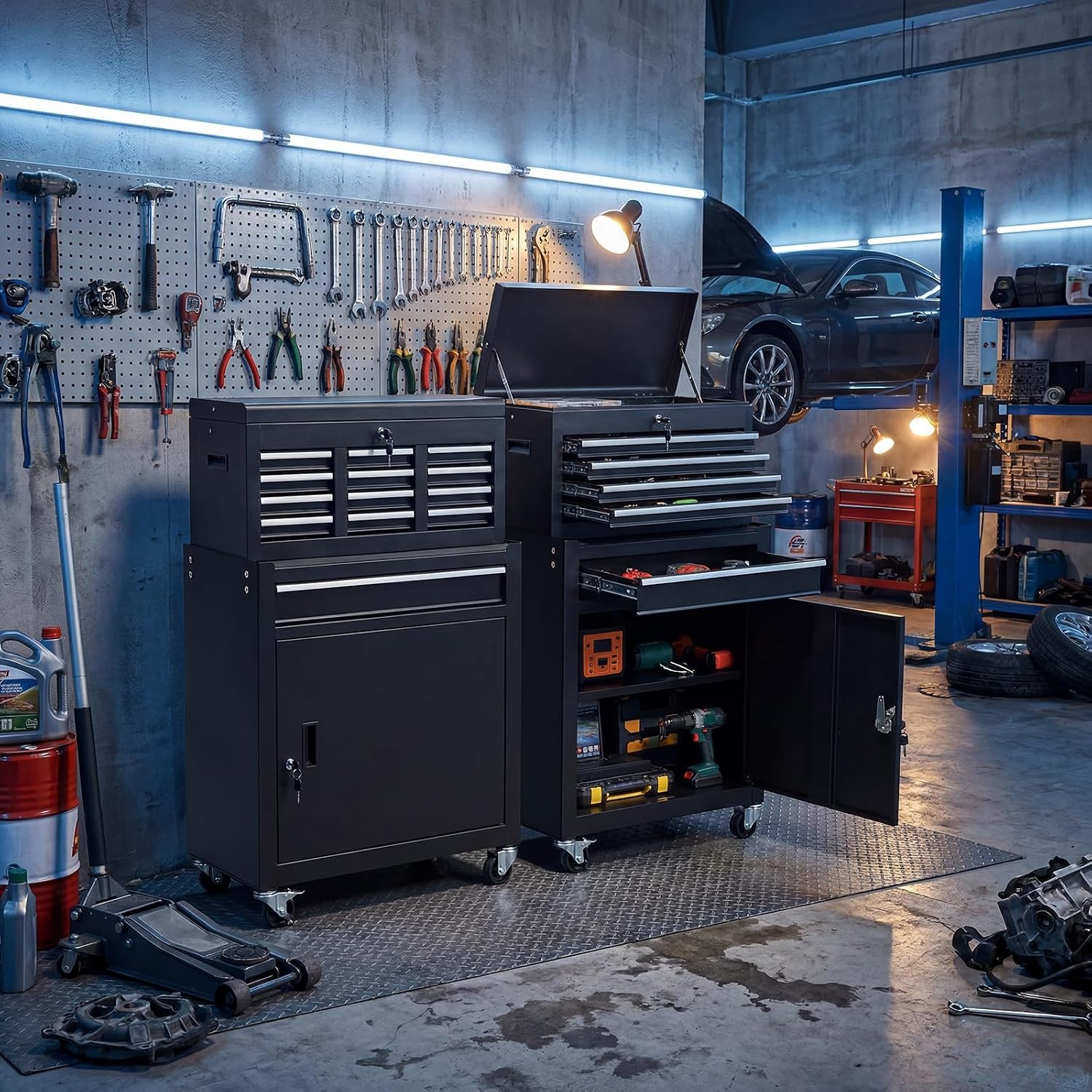 5 Drawer Rolling Tool Cabinet  - Workshop Tools Trolley recension och pris