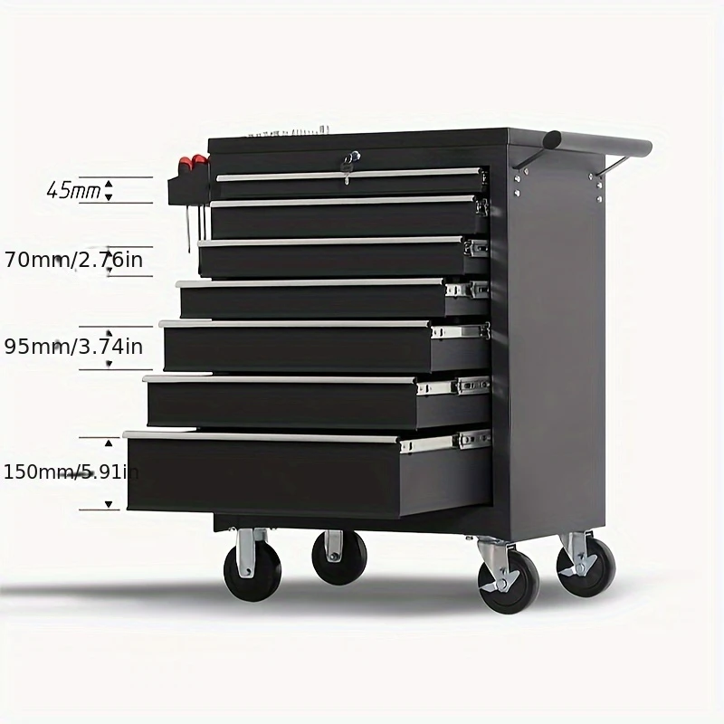 1pc Heavy Duty 7-Drawer Metal  - Workshop Tools Trolley recension och pris